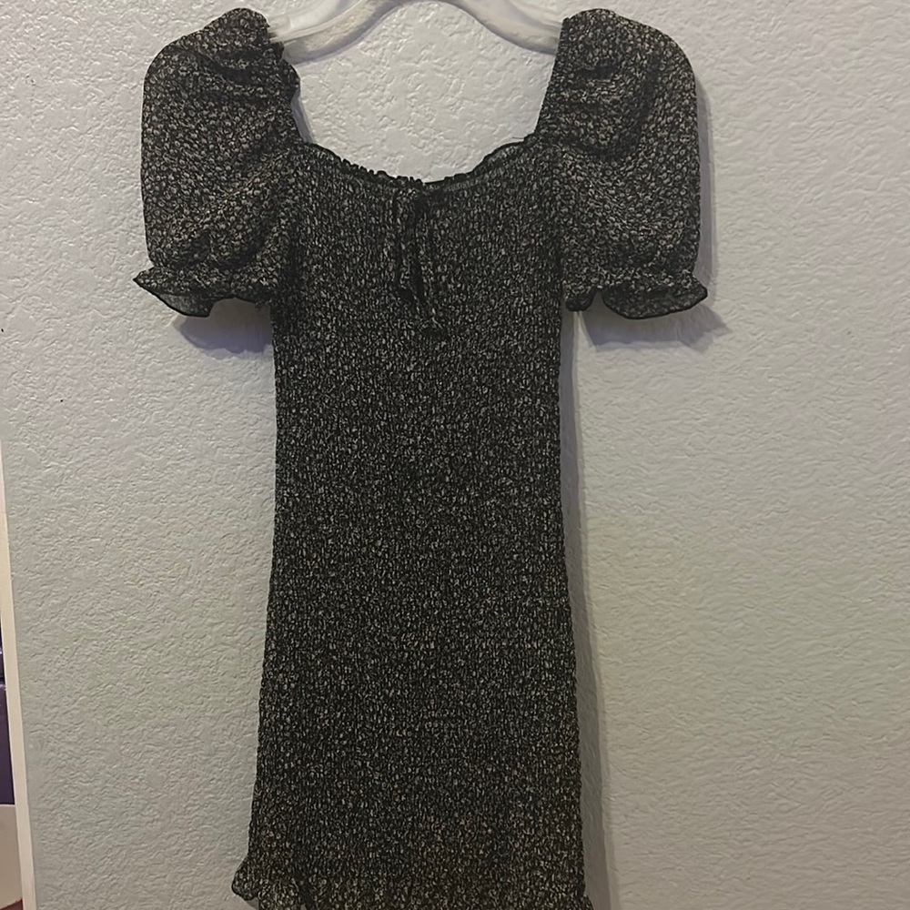A tight mini dress from blush